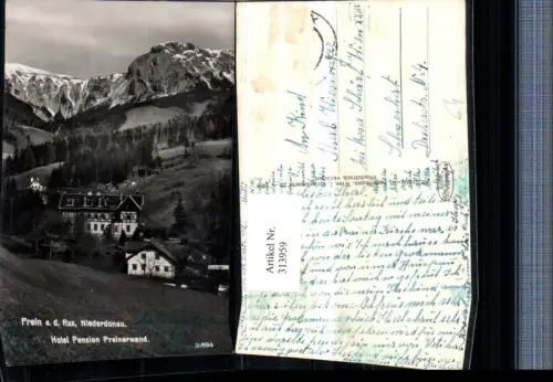 313959,Prein an d. Rax Hotel Pension Preinerwand Bergkulisse