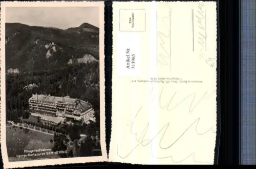 313965,Semmering Heeres-Kurlazarett Fliegeraufnahme 1060