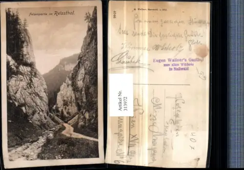 313972,Felsenpartie im Reissthal b. Nasswald Schwarzau