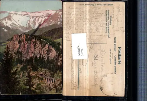 313973,Semmering Polleroswand u. Krauselklause m. Raxalpe Bergkulisse