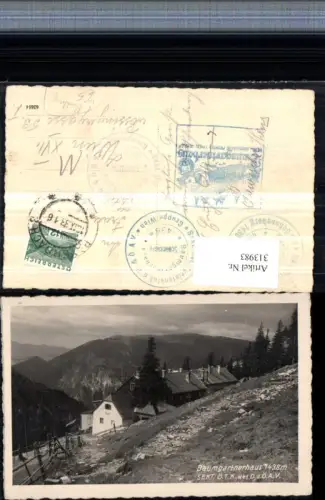 313983,Baumgartnerhaus Berghütte b. Puchberg Reichenau Bergkulisse