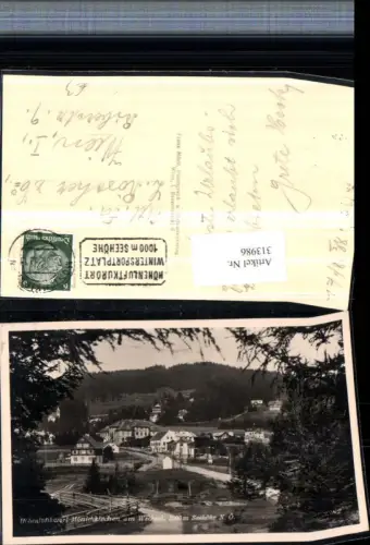 313986,Mönichkirchen am Wechsel Teilansicht m. Hotel Lang