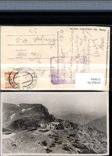 313994,Rax Habsburghaus Berghütte b. Nasswald Schwarzau Bergkulisse