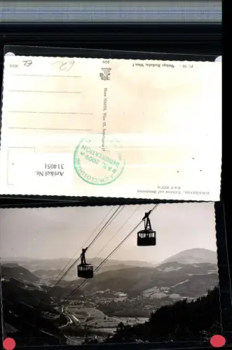 314051,Raxbahn Seilbahn m. Blick auf Reichenau