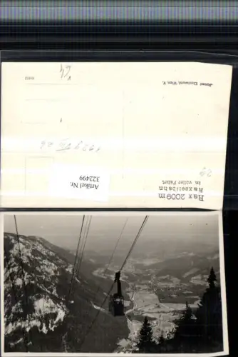 322499,Foto AK Rax Raxseilbahn Seilbahn b. Reichenau pub Josef Dreiwurst Wien