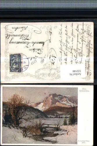 322548,Künstler AK K. Ludwig Prinz Rax Griesleiten Winterlandschaft pub B.K.W.I. 286euro9