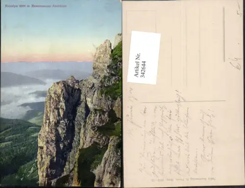 342644,Raxalpe Raxenmauer-Abstürze b. Reichenau Felswand