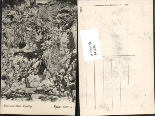 342656,Rax Reisstaler Reißtaler-Steig Einstieg b. Reichenau Bergsteiger