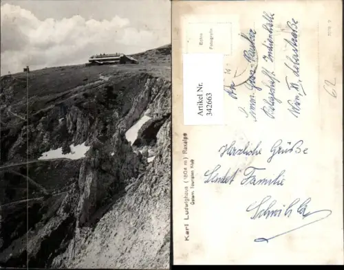 342663,Raxalpe Karl Ludwighaus Berghütte b. Reichenau