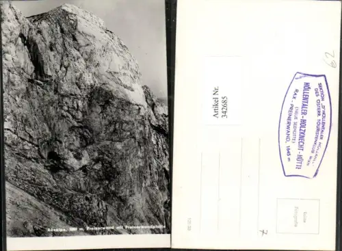 342685,Raxalpe Preinerwand m. Preinerwandplatte b. Prein Reichenau Felswand