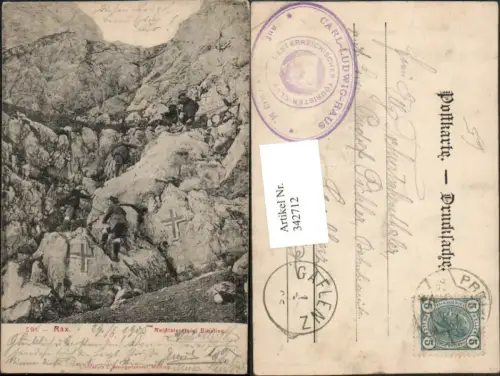342712,Rax Reißtaler-Steig Einstieg b. Reichenau Bergsteiger