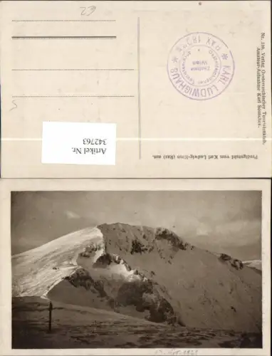 342763,Rax Predigtstuhl vom Karl Ludwig-Haus b. Reichenau Bergkulisse Winterbild