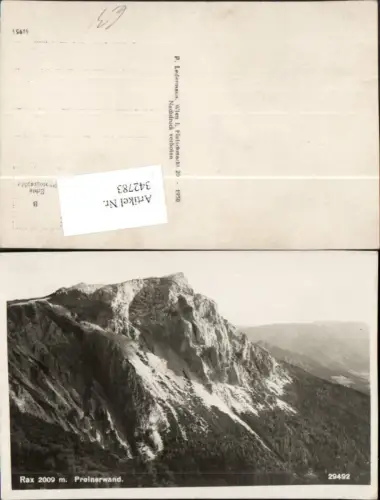 342783,Rax Preinerwand b. Prein Reichenau Bergkulisse