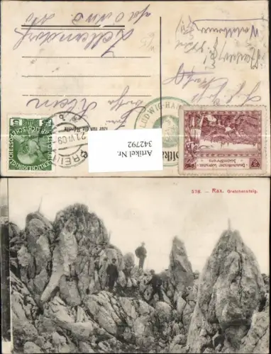 342792,Rax Gretchensteig b. Reichenau Bergsteiger Kletterer