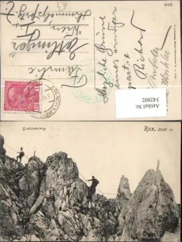 342802,Rax Gretchensteig b. Reichenau Kletterer Bergsteiger