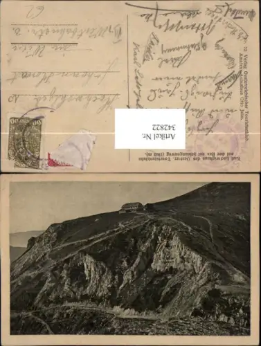 342822,Karl Ludwig-Haus Berghütte auf d. Rax m. Schlangenweg b. Reichenau