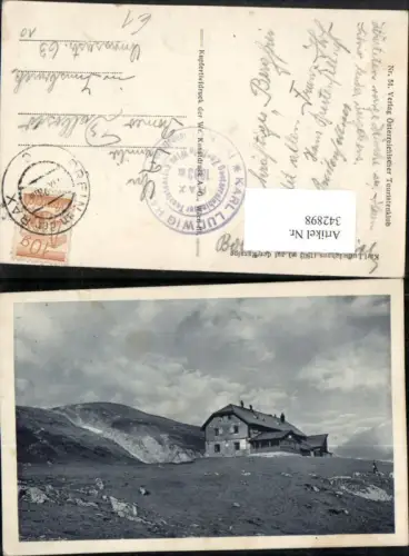 342898,Karl Ludwig-Haus Berghütte auf d. Raxalpe b. Prein Reichenau