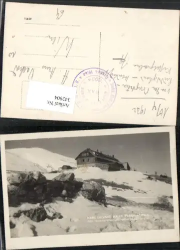 342904,Rax Karl Ludwig-Haus Berghütte b. Prein Reichenau Winterbild