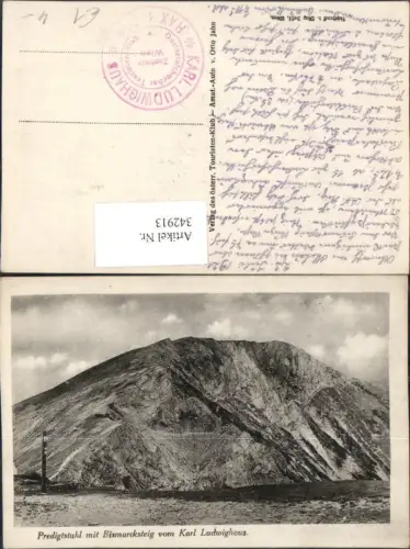 342913,Predigtstuhl m. Bismarcksteig vom Karl Ludwig-Haus b. Prein Reichenau Bergkulisse