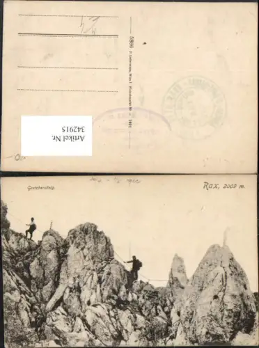 342915,Rax Gretchensteig b. Reichenau Kletterer Bergsteiger