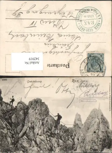 342919,Rax Gretchensteig b. Reichenau Kletterer Bergsteiger