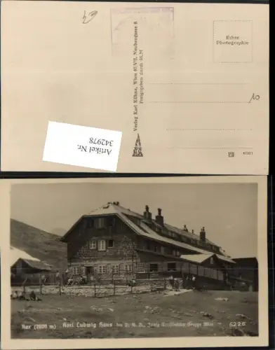 342978,Rax Karl Ludwig-Haus Berghüte b. Prein Reichenau