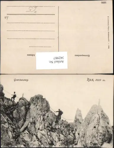 342987,Rax Gretchensteig b. Reichenau Kletterer Bergsteiger