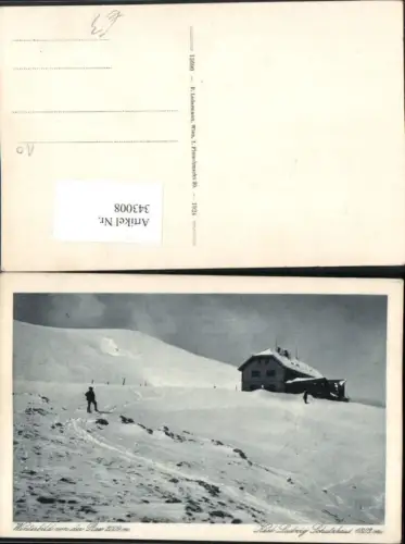 343008,Rax Karl Ludwig-Haus Berghütte b. Prein Reichenau Winterbild