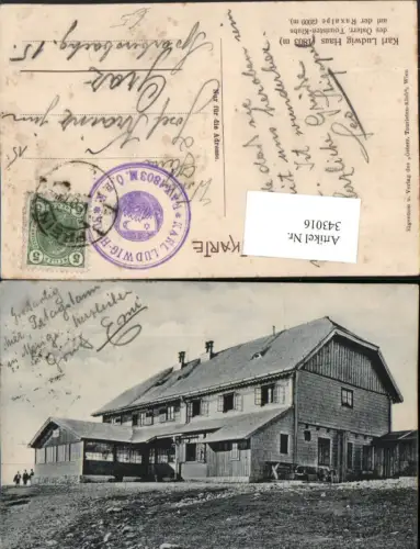 343016,Karl Ludwig-Haus Berghütte auf d. Raxalpe b. Prein Reichenau