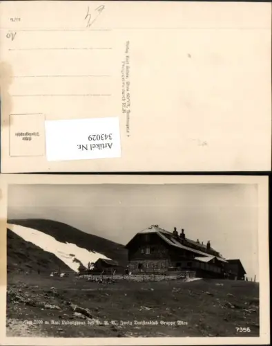 343029,Rax Karl Ludwig-Haus Berghütte b. Prein Reichenau