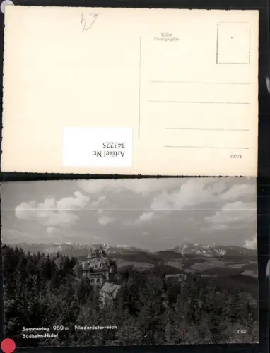 343225,Semmering Südbahnhotel Bergkulisse