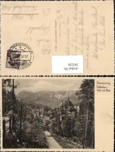 343226,Semmering Südbahnhotel m. Rax Bergkulisse