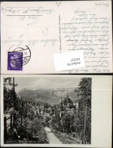 343227,Semmering Südbahnhotel m. Rax Bergkulisse