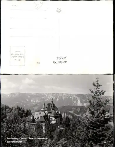 343229,Semmering Südbahnhotel Bergkulisse