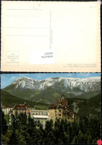 343237,Semmering Südbahnhotel geg. Rax Bergkulisse