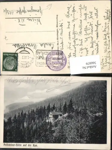 366879,Peilsteiner-Hütte Berghütte auf d. Rax b. Reichenau
