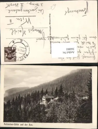 366881,Peilsteiner-Hütte Berghütte auf d. Rax b. Reichenau