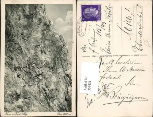 367421,Rax Hans von Haid-Steig b. Reichenau Felswand