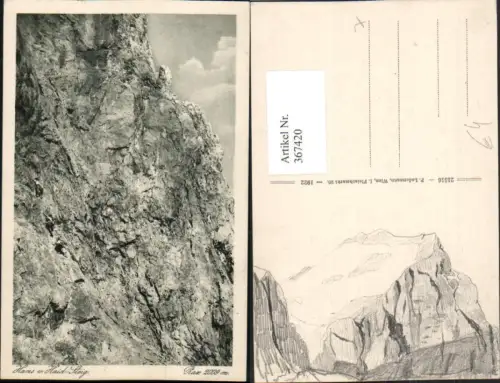 367420,Rax Hans von Haid-Steig b. Reichenau Felswand