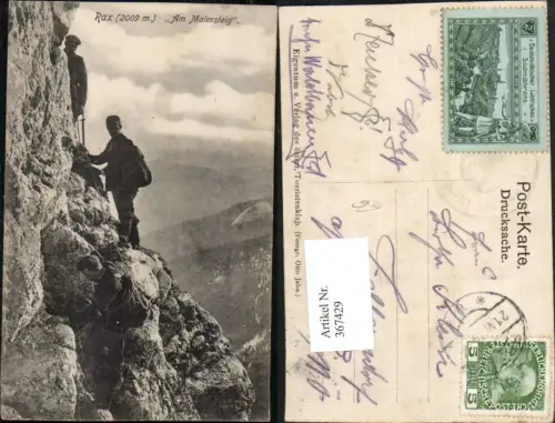 367429,Rax Am Malersteig b. Prein Bergsteiger Kletterer