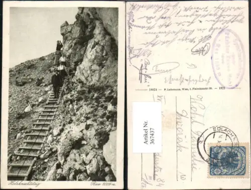 367437,Rax Holzknechtsteig b. Prein Bergsteiger Leiter