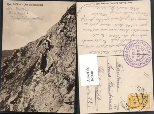 367440,Rax Am Bismarcksteig b. Prein Bergsteiger