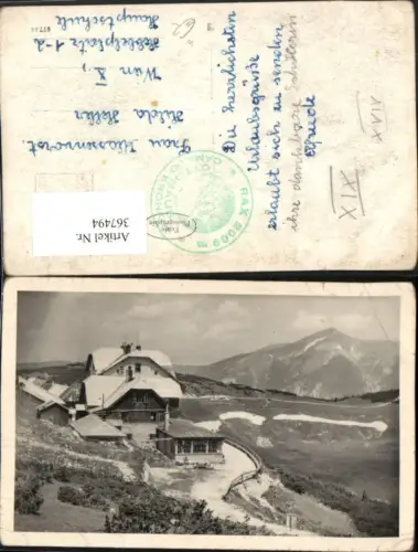 367494,Ottohaus Berghütte b. Reichenau an d. Rax Bergkulisse