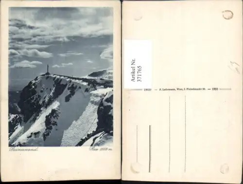 371765,Rax Preinerwand b. Prein Reichenau Gipfelkreuz