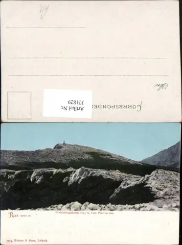 371829,Rax Preinerwandkreuz vom Plateau aus b. Prein Reichenau