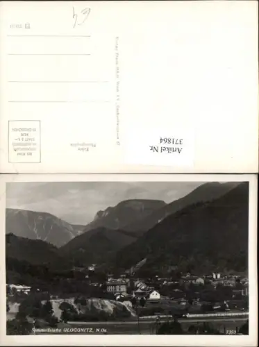 371864,Gloggnitz Teilansicht Bergkulisse