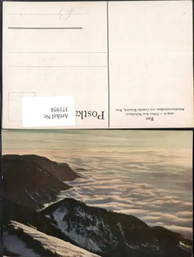 371958,Rax Nebelmeer b. Reichenau Schwarzau Hirschwang