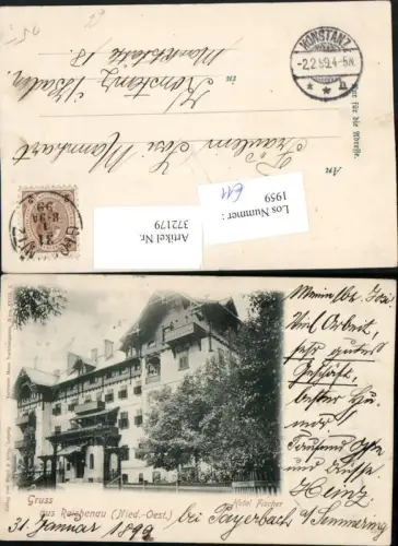 372179,Gruß aus Reichenau an d. Rax Hotel Fischer