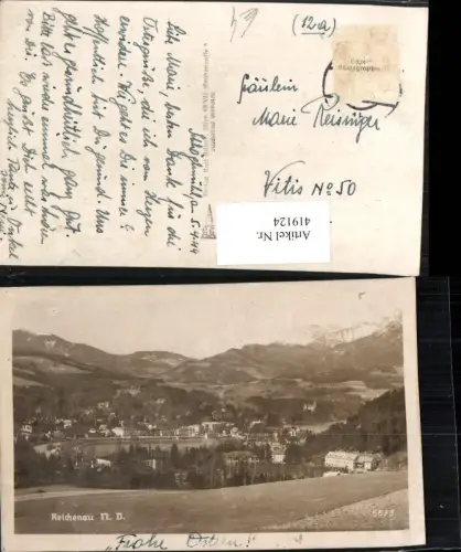 419124,Reichenau an d. Rax Totale Bergkulisse