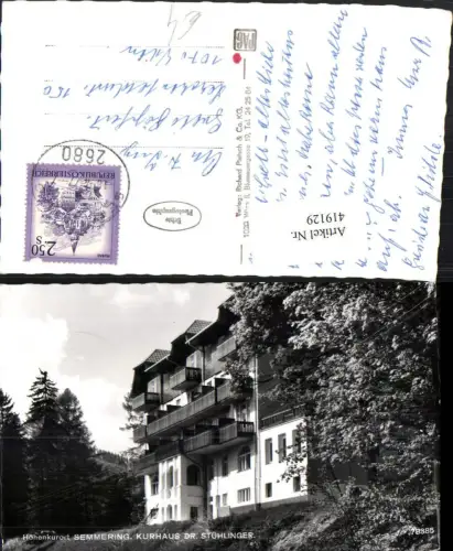 419129,Semmering Kurhaus Dr. Stühlinger